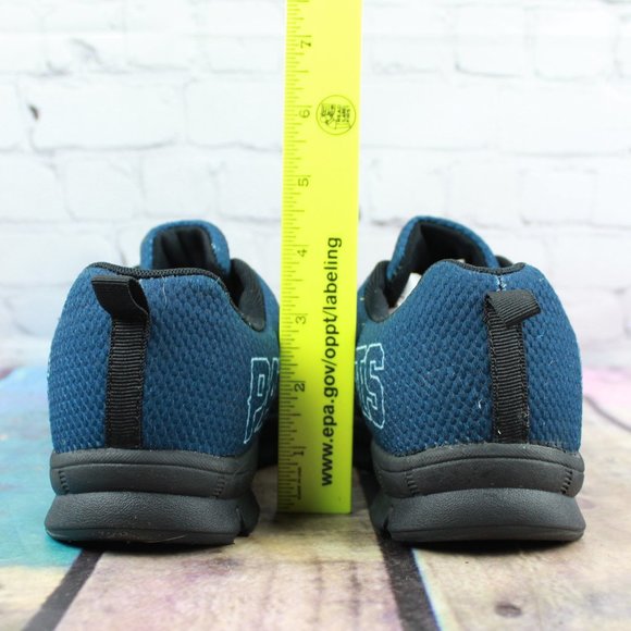 New England Patriots Logo Blue Mesh Low Top Custom Sneakers Size M 6 / L 8 - Picture 8 of 9